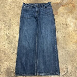 Old Navy Loose Jeans Men’s 36 x 32 Dark Blue Streetwear Casual Retro School